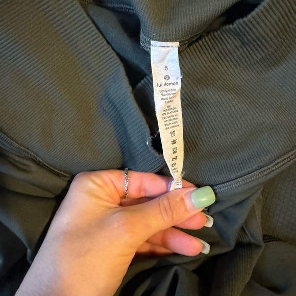 LULULEMON Green Pant Seamless Leggings Size 8 - Picture 5 of 5